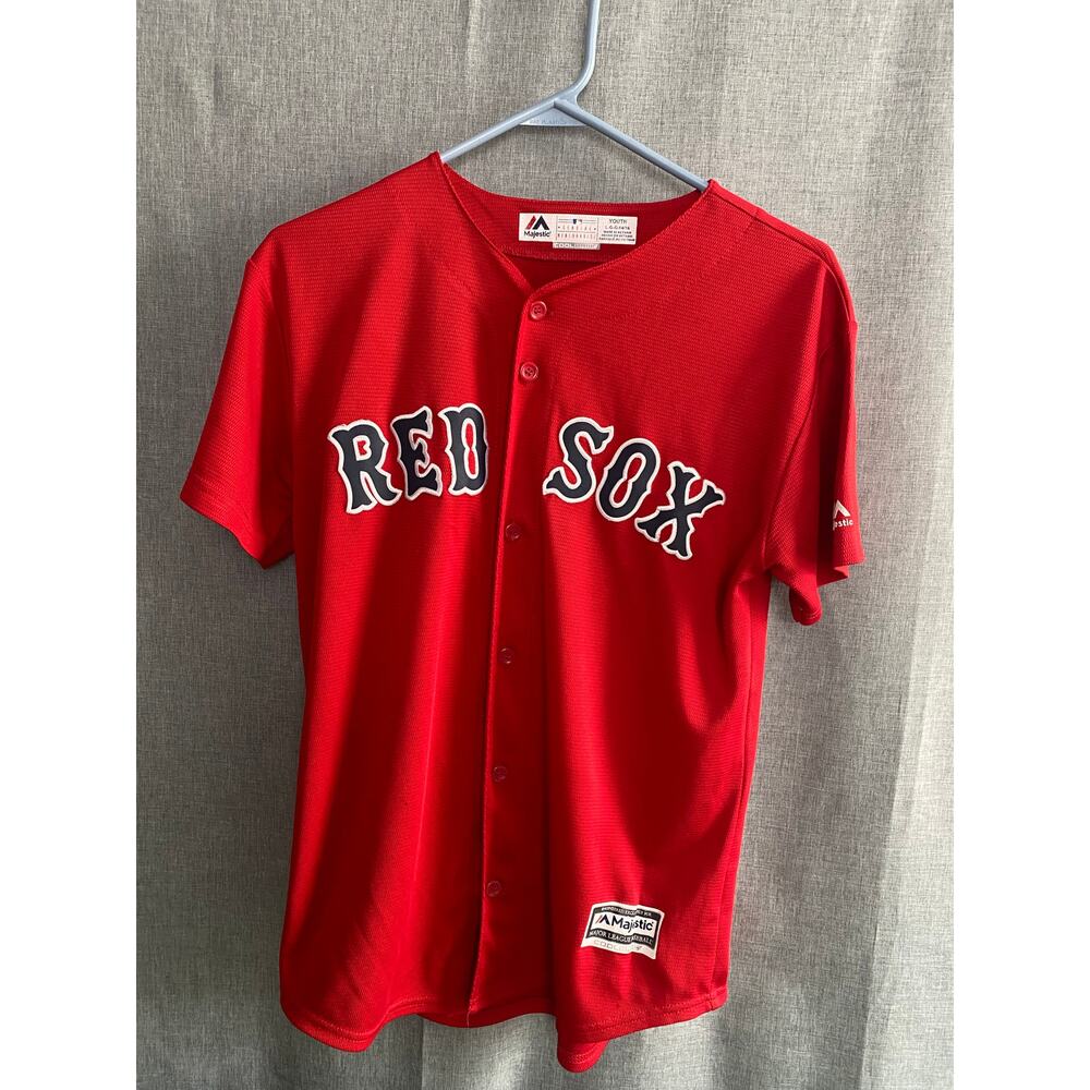 Mookie Betts Boston Red Sox Majestic Youth Large Jersey #50 Red Cool Base MLB